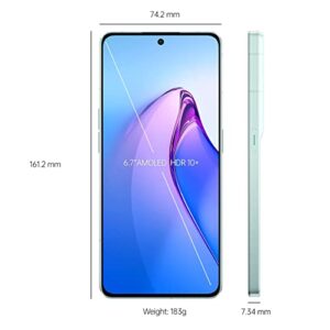 Oppo Reno 8 Pro Dual-Sim 256GB ROM + 8GB RAM (GSM only | No CDMA) Factory Unlocked 5G Smartphone (Glazed Green) - International Version