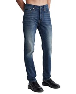 calvin klein men's slim high stretch jeans, avedon dark, 32w x 30l