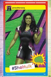 trends international marvel she-hulk: attorney at law - post wall poster, 22.375" x 34", premium unframed version