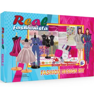 real fashionista fashion design kit for kids, designed by fashion designer, fashion sewing kit for kids,fashion design kit for girls, fashion designer kits for girls
