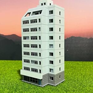 N Scale Train Railway Scene City White high-Rise Building Assembly Model-1:160