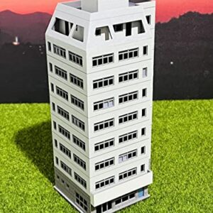 N Scale Train Railway Scene City White high-Rise Building Assembly Model-1:160