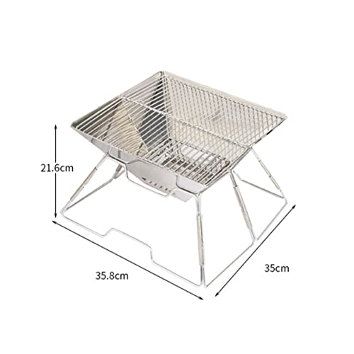 CLISPEED Tabletop Grill Outdoor Griddle Grill Folding Charcoal Grill outdoor charcoal grill portable barbecue grill Stove Burner: 1 Outdoor Grills Portable Grills