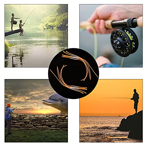 12 Pcs Braided Loop Connectors Fly Fishing Loop Line with High Strength Connector Offers an Easier Way for Fly Fishing Anglers