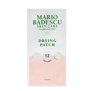 Mario Badescu AM/PM Blemish Kit, Includes Drying Lotion Spot Treatment with Salicylic Acid and Sulfur (1 Fl Oz) AND Drying Patch Facial Stickers, Invisible Pimple Patches (12 Count)