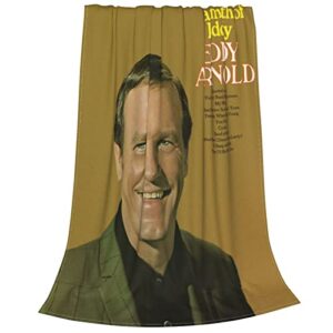 Flannel Blanket Eddy Arnold Soft Lightweight Throw Blanket Warm Durable Sofa Couch Decor Beding 50"X40"