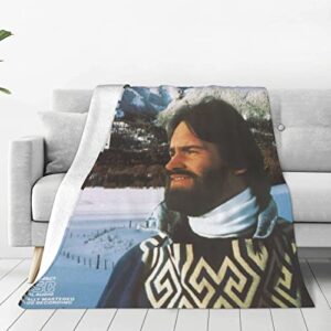 flannel blanket dan fogelberg soft lightweight throw blanket warm durable sofa couch decor beding 50"x40"