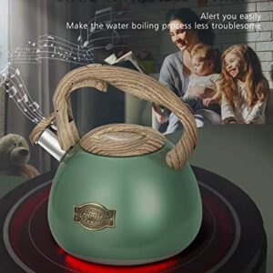 POLIVIAR Tea Kettle, 2.7 Quart Stovetop Tea Kettle, Audible Whistling Teapot, Food Grade Stainless Steel for Anti-Rust, Anti Hot Handle, Suitable for All Heat Sources (JX2022-MN30)