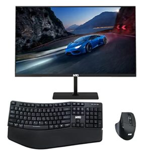 all in one desktop computer, techmagnet cheetah 6, intel core i5 6th gen 2.5 ghz up to 3.1 ghz, 8gb ddr3, 120gb ssd, new 22 inch led, mtg wireless ergonomic keyboard mouse windows 10 pro (renewed)
