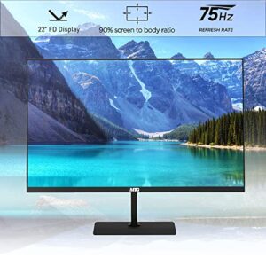 All in one Desktop Computer, TechMagnet Cheetah 6, Intel Core i5 6th Gen 2.5 GHz up to 3.1 GHz, 8GB DDR3, 120GB SSD, New 22 inch LED, MTG Wireless Ergonomic Keyboard Mouse Windows 10 Pro (Renewed)