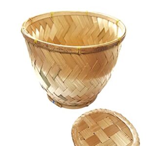 Sticky Rice Steamer Basket Size 8.5 inches With Bottom Plate (Only Basket)