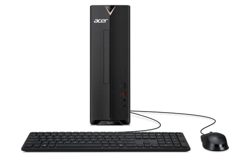 Acer Aspire XC-1660G-UW94 Desktop with 23.8” Full HD Monitor | 10th Gen Intel Core i3-10105 Processor | 8GB DDR4 | 256GB SSD | 8X DVD | Wireless Wi-Fi 6 AX201 | Bluetooth 5.2 | Windows 11 Home