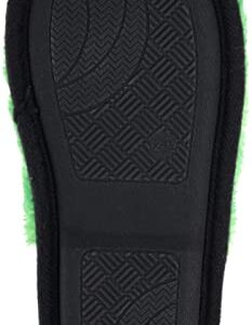 Minecraft Youth Unisex Slipper, Novelty Plush Scuff, Creeper Green, Size 1-2 Big Kid