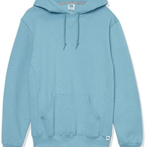 Russell Athletic Men's Hoodie Dri-Power Fleece Hoodies & Sweatshirts, Moisture Wicking, Cotton Blend, Relaxed Fit, Sizes S-4X, Arctic Blue, Small