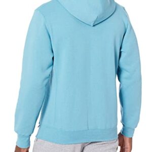 Russell Athletic Men's Hoodie Dri-Power Fleece Hoodies & Sweatshirts, Moisture Wicking, Cotton Blend, Relaxed Fit, Sizes S-4X, Arctic Blue, Small