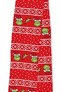 Dr. Seuss The Grinch Who Stole Christmas Knit Scarf & Pom Beanie Set