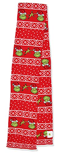 Dr. Seuss The Grinch Who Stole Christmas Knit Scarf & Pom Beanie Set