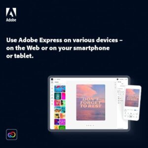 Adobe Express Premium | 12-month Access, PC/MAC & Mobile [Online Code]