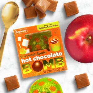 Easter Hot Chocolate Melting Balls with Mini Marshmallows, Individually Wrapped Cocoa Melts, Dessert Drink, Pack of 3, 1.25 Ounces (Caramel Apple)