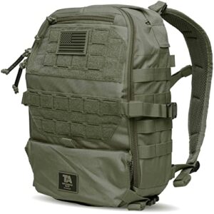 battlepack elite | standalone and tactical vest backpack | combat veteran owned company | 1 day assault pack | outdoors pack ranger green