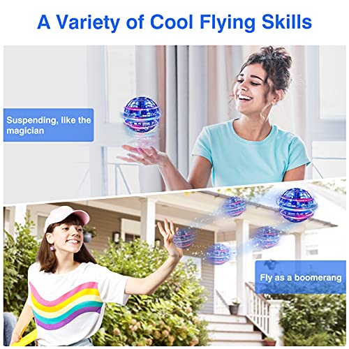 Flying Orb Ball, 2023 Upgraded Flying Ball Toy, Hand Controlled Boomerang Hover Ball, Flying Spinner with Endless Tricks, Cool Toys Gifts for 6 7 8 9 10+ Year Old Boys Girls Teens Indoor Outdoor Toys