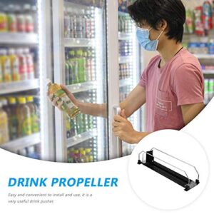 UKCOCO Refrigerator Organizer Rack- Drinks Organizer for Fridge Automatic Vending Machine Sliding Organizer, Self- Pushing Soda Can Organizer, Drink Propeller Drink Pusher for Vending Machine Freezer