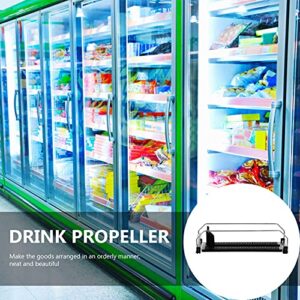 UKCOCO Refrigerator Organizer Rack- Drinks Organizer for Fridge Automatic Vending Machine Sliding Organizer, Self- Pushing Soda Can Organizer, Drink Propeller Drink Pusher for Vending Machine Freezer