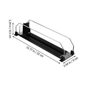 UKCOCO Refrigerator Organizer Rack- Drinks Organizer for Fridge Automatic Vending Machine Sliding Organizer, Self- Pushing Soda Can Organizer, Drink Propeller Drink Pusher for Vending Machine Freezer