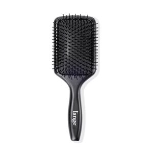 l'ange hair beech wood paddle brush | scalp massager & detangling brush | heat-resistant | good for all hair types | black