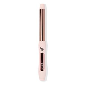 l'ange hair le spirale titanium hair curling wand iron | digital clip free 1 inch curling wand | best hot tools hair wand for tight curls & beachy waves | tapered hair curler wand | blush 25mm