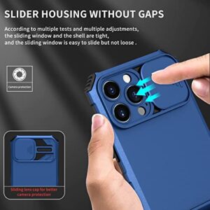 Back Cover Silicone Kickstand Case Compatible for infinix HOT Smart 4,[3 Stand Ways] Vertical and Horizontal Stand Case,Full Body Hard Slim Protective Phone Case Lanyard Case (Color : Blue)