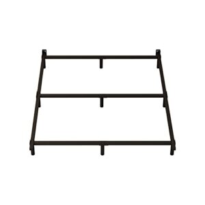 NEW JETO Metal Bed Frame - Sturdy Platform Bed Frame Heavy Duty Non-Slip Bed Frame Black Full Bed Frame 9 Leg Support Easy to Assemble，Suitable for Without Taking Up Space and Easy to Move