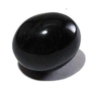 Anjali Enterprises Shaligram Black Stone/Shaligram Shila for Pooja for Divine Blessings 4.5 cm