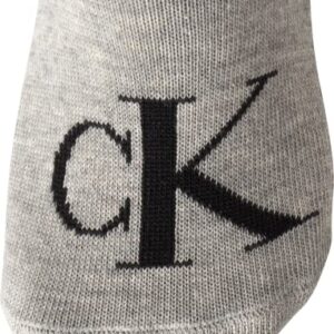 Calvin Klein Women's Socks - Comfort Cuff Sneaker Liner (6 Pack), Size 4-10, Grey Logo Assorted