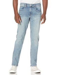 hudson jeans men's byron slim straight (zip fly), muted, 36