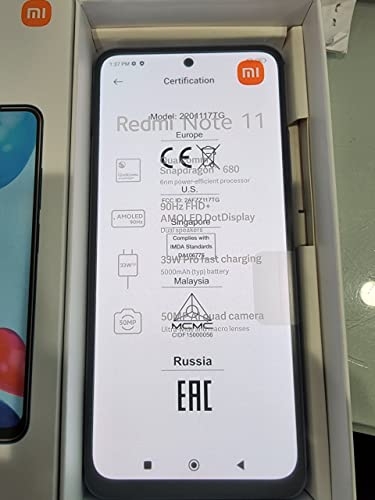 Xiaomi Note 11E 5G + 4G LTE 128GB + 4GB 6.58" 50MP Camera Global Unlocked (Only Tmobile/Mint/Metro USA) (w/Fast Car 51W Charger Bundle) (Silver)