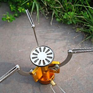 INOOMP Portable Stove Portable Gas Burner Camping Gas Stove Hiking Stove Burner Picnic Gas Stove BBQ Gas Stove Wind- Proof Backpack Portable Stove Stainless Steel Cookware