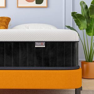 Swbvs Queen Mattresses in a Box, 10 Inch Memory Foam Mattress Quees Size with Hybrid Queen Bed Mattress Pressure Relief & Supportive Queen Size Mattresses