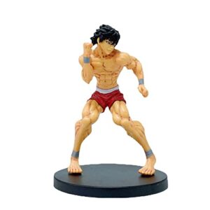 anime figure hanma baki, lcdgtj 14cm baki anime character model pvc statue collection doll toys fans desk car decoration ornament multi-colored, gifts for kids boys girls