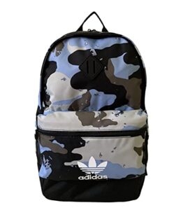 adidas originals base backpack, rain camo ambient sky/black, one size