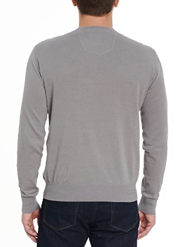 Robert Graham Men's Drifters L/S Sweater, Grey, Large