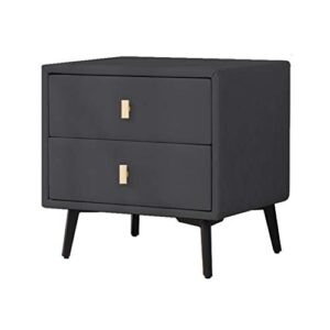 fetion side table end side table with 2 storage drawers, solid wood legs, small bedside table for bedroom furniture snack night table corner table/9784 (color : style4)