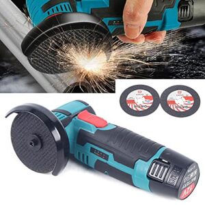 YIYIBYUS Mini Angle Grinder Cordless Brushless M5 Cutter Polishing Grinding Machine 12V 19500rmp Handheld Polisher Power Tool