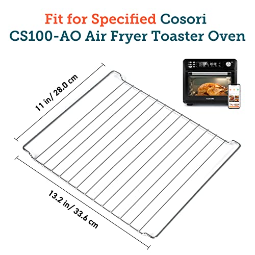 COSORI 2 Pcs Oven Rack for Cook & Bake, Non-stick coating, Carbon-Steel