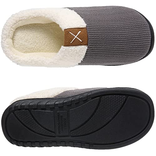 PLMOKN Slippers for Women Indoor Outdoor Like Wool Shoes With Memory Foam Ladies Fuzzy House Bedroom Pantuflas Para Mujer,XT灰色-42/43