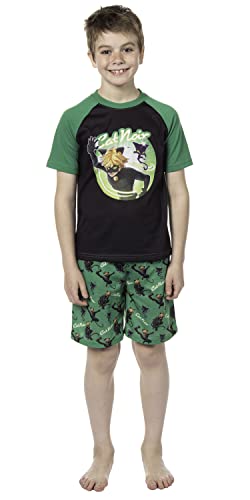 INTIMO Miraculous: Tales of Ladybug & Cat Noir Boys' Character Sleep Pajama Set Shorts (14/16)