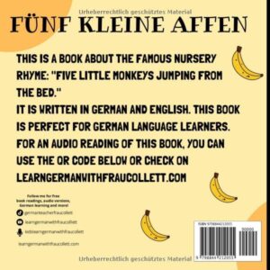 Fünf Kleine Affen: German - English (German Edition)