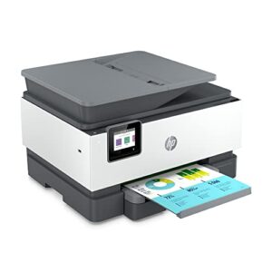 HP OfficeJet Pro 9018e Wireless Color All-in-One Printer with Bonus 6 Months Instant Ink with HP+ (1G5L5A), White