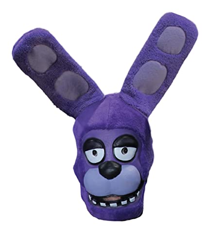 Rubie's Adult Five Nights at Freddy's Bonnie 3/4 Plush Costume Mask, As Shown, One Size US