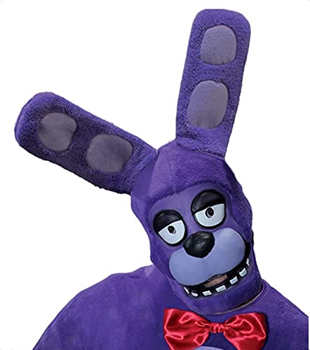 Rubie's Adult Five Nights at Freddy's Bonnie 3/4 Plush Costume Mask, As Shown, One Size US